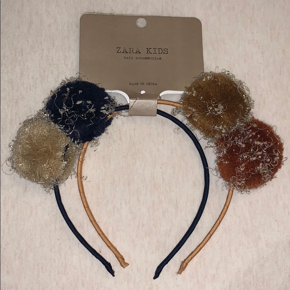 Brand New! pompom headbands by Zara